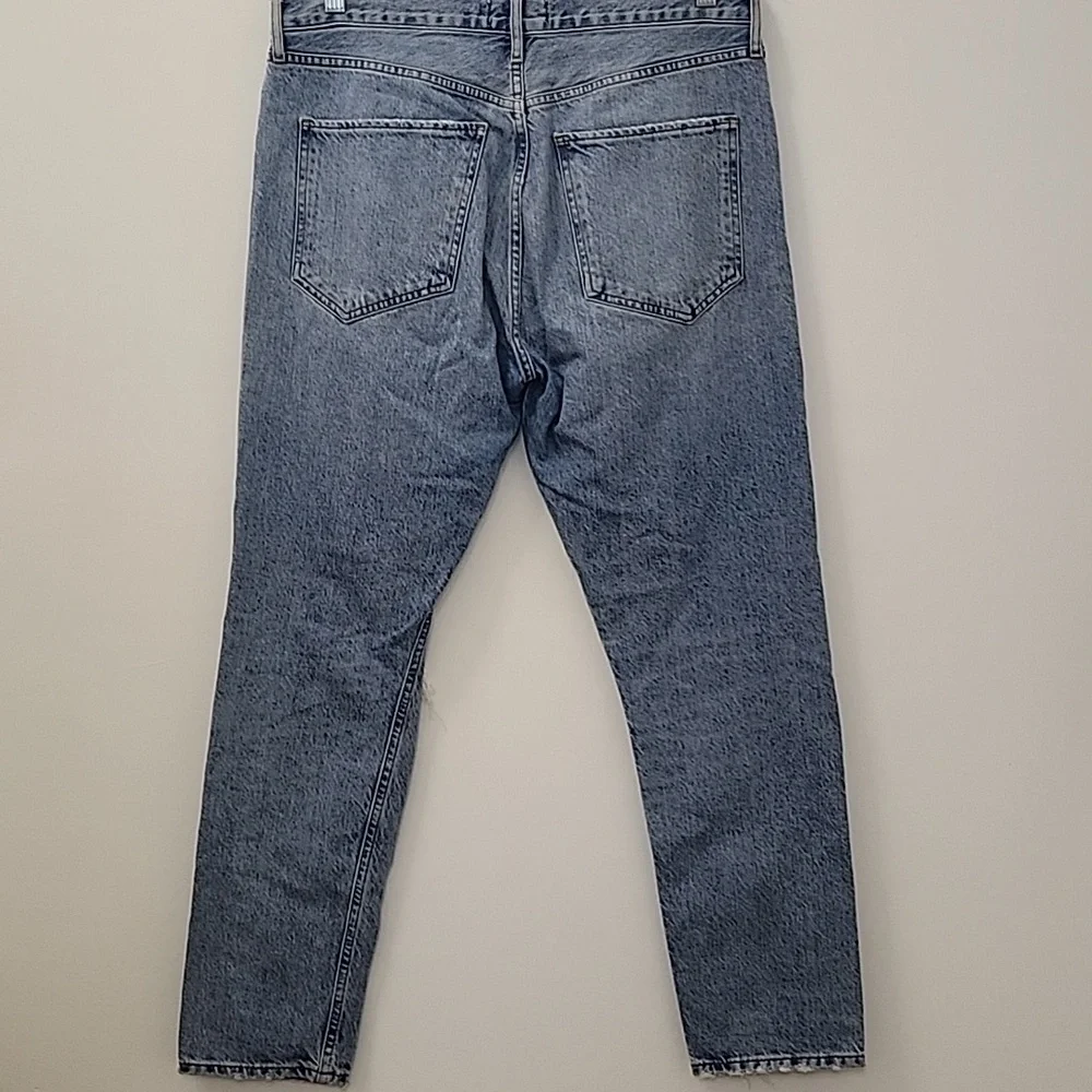 AGOLDE 100% Organic Cotton Jamie High Rise Jeans Distressed Button Fly Sz 29 - Picture 11 of 16